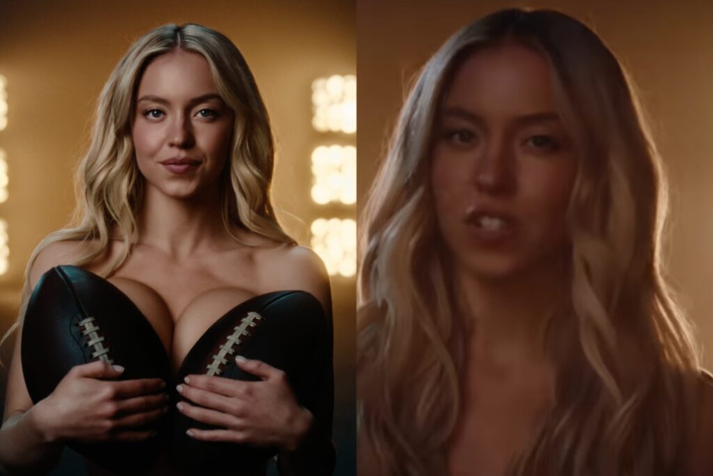 Sydney Sweeney en el anuncio de Novig