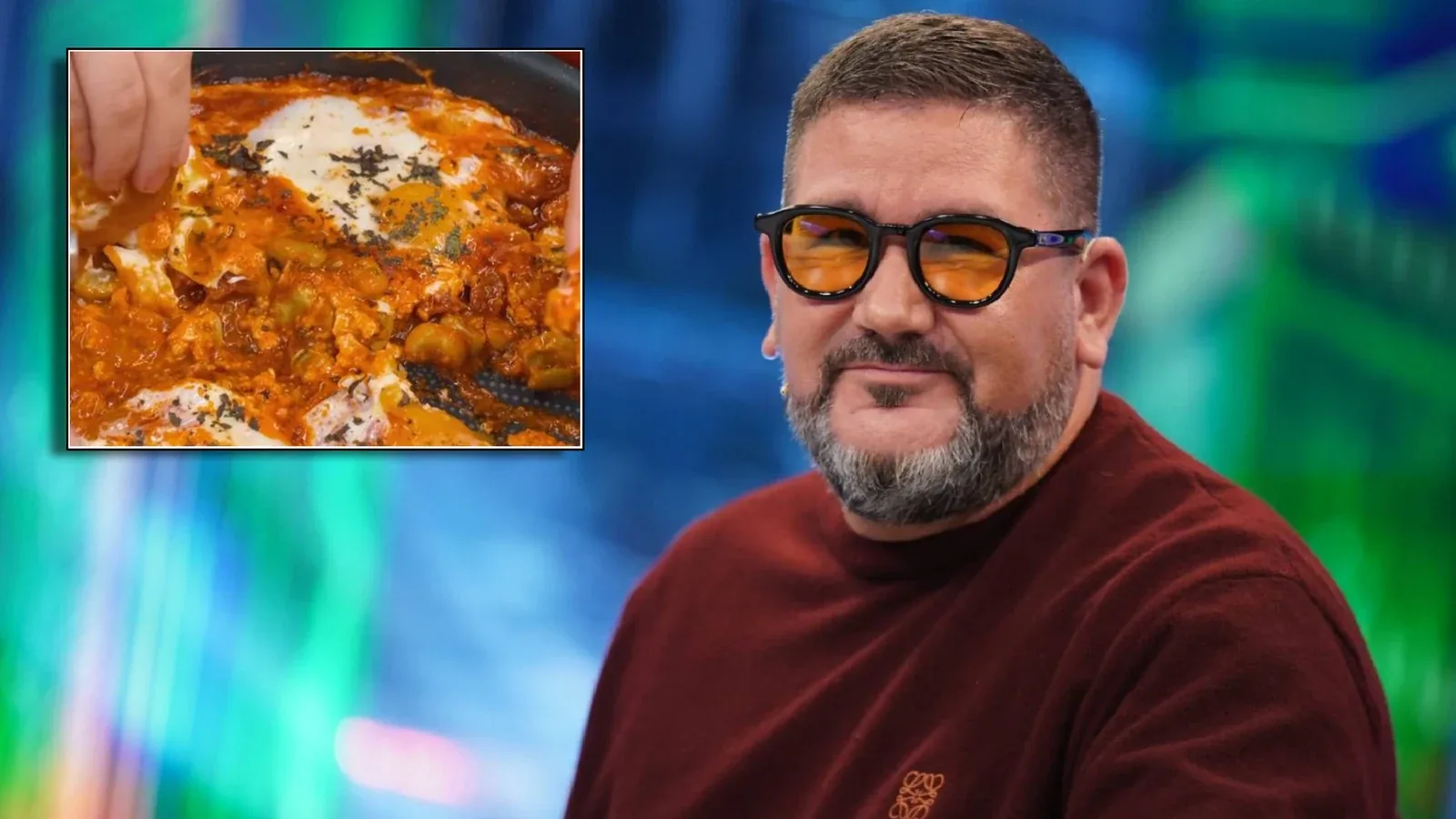 Dani García en El Hormiguero y sus huevos a la flamenca con habas