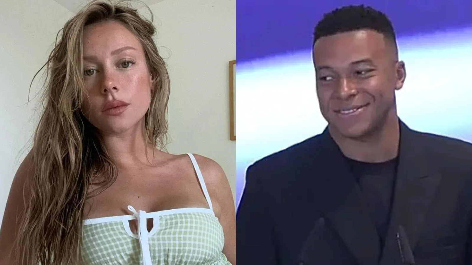 Ester Expósito y Kylian Mbappé