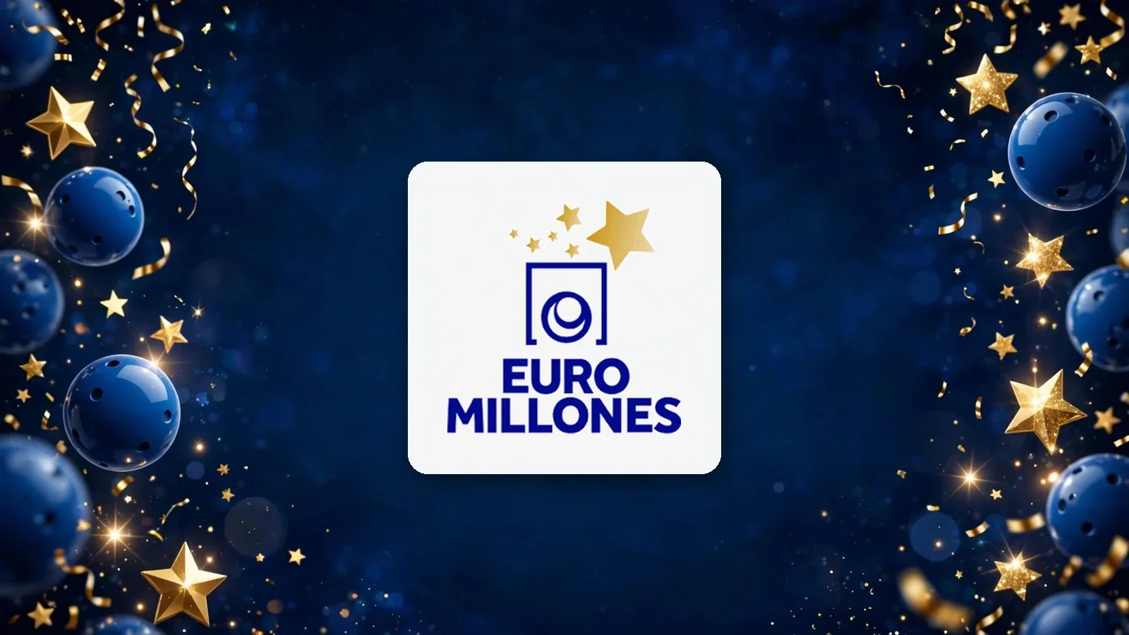 Logotipo de Euromillones sobre fondo ilustrativo