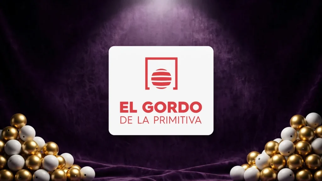 Logotipo de El Gordo de la Primitiva sobre fondo ilustrativo