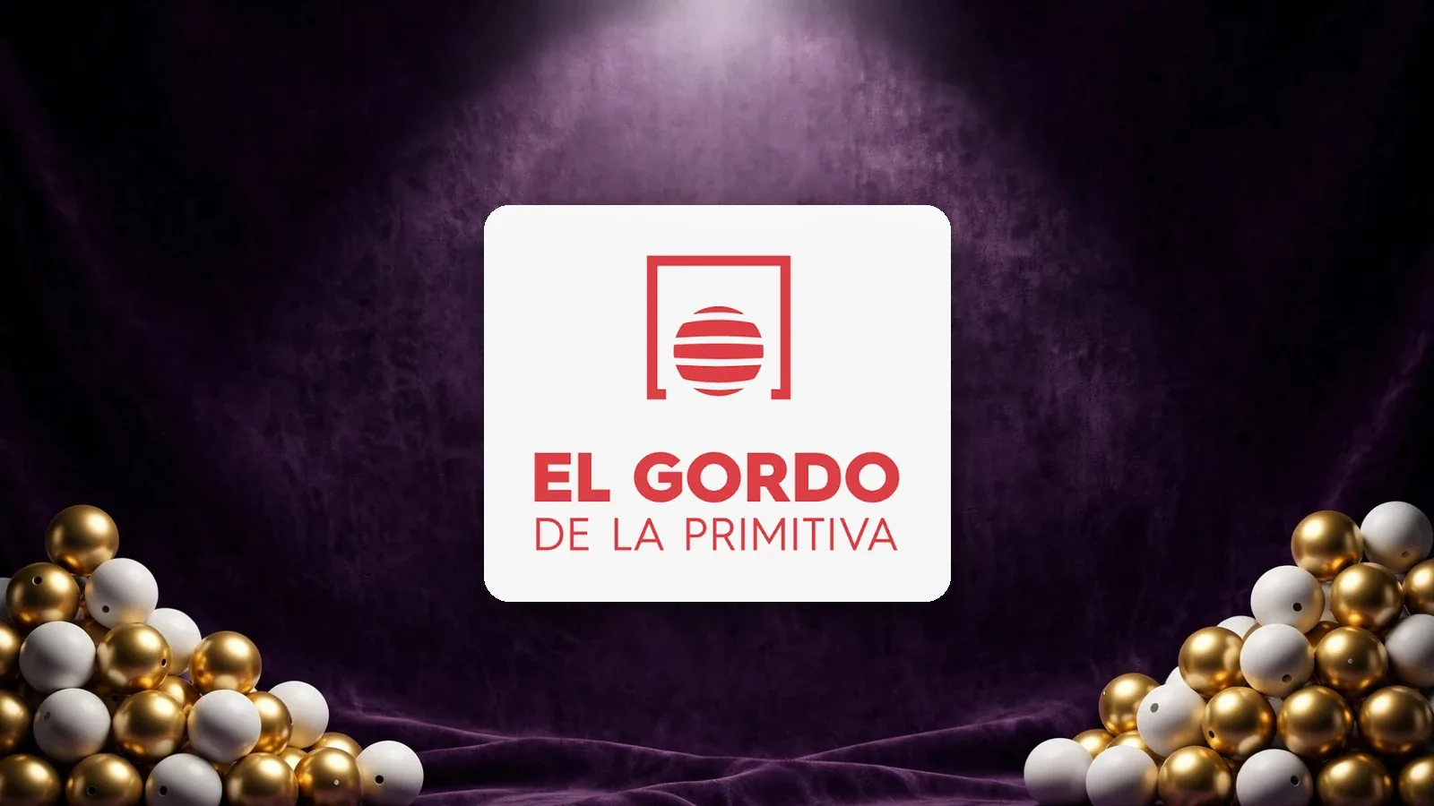 Logotipo de El Gordo de la Primitiva sobre fondo ilustrativo