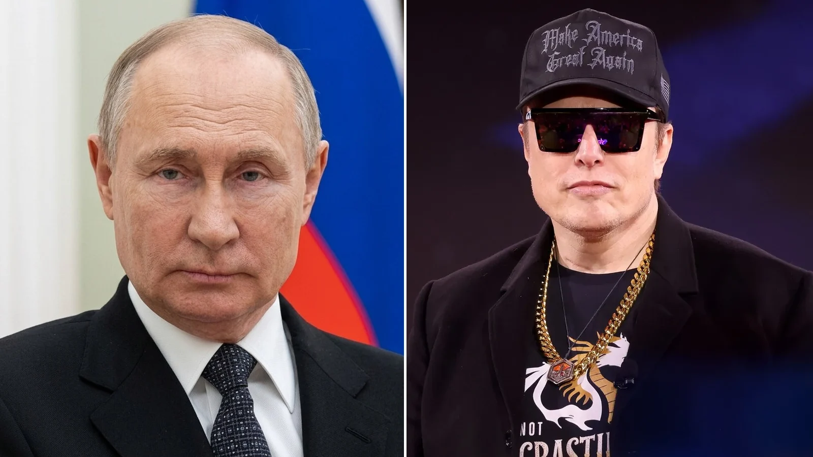Vladímir Putin y Elon Musk
