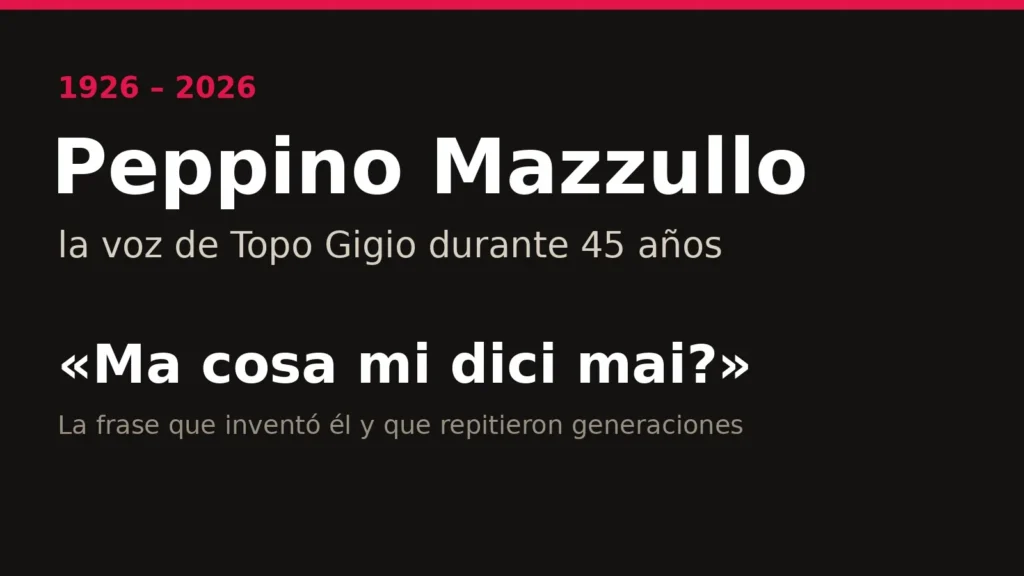 Muere a los 100 años la voz de Topo Gigio: la frase que se inventó él y que repitieron generaciones