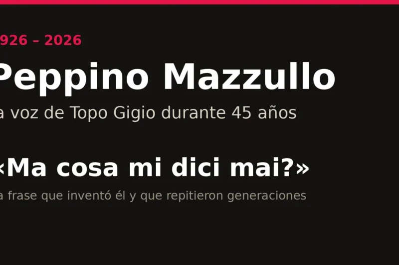Muere a los 100 años la voz de Topo Gigio: la frase que se inventó él y que repitieron generaciones