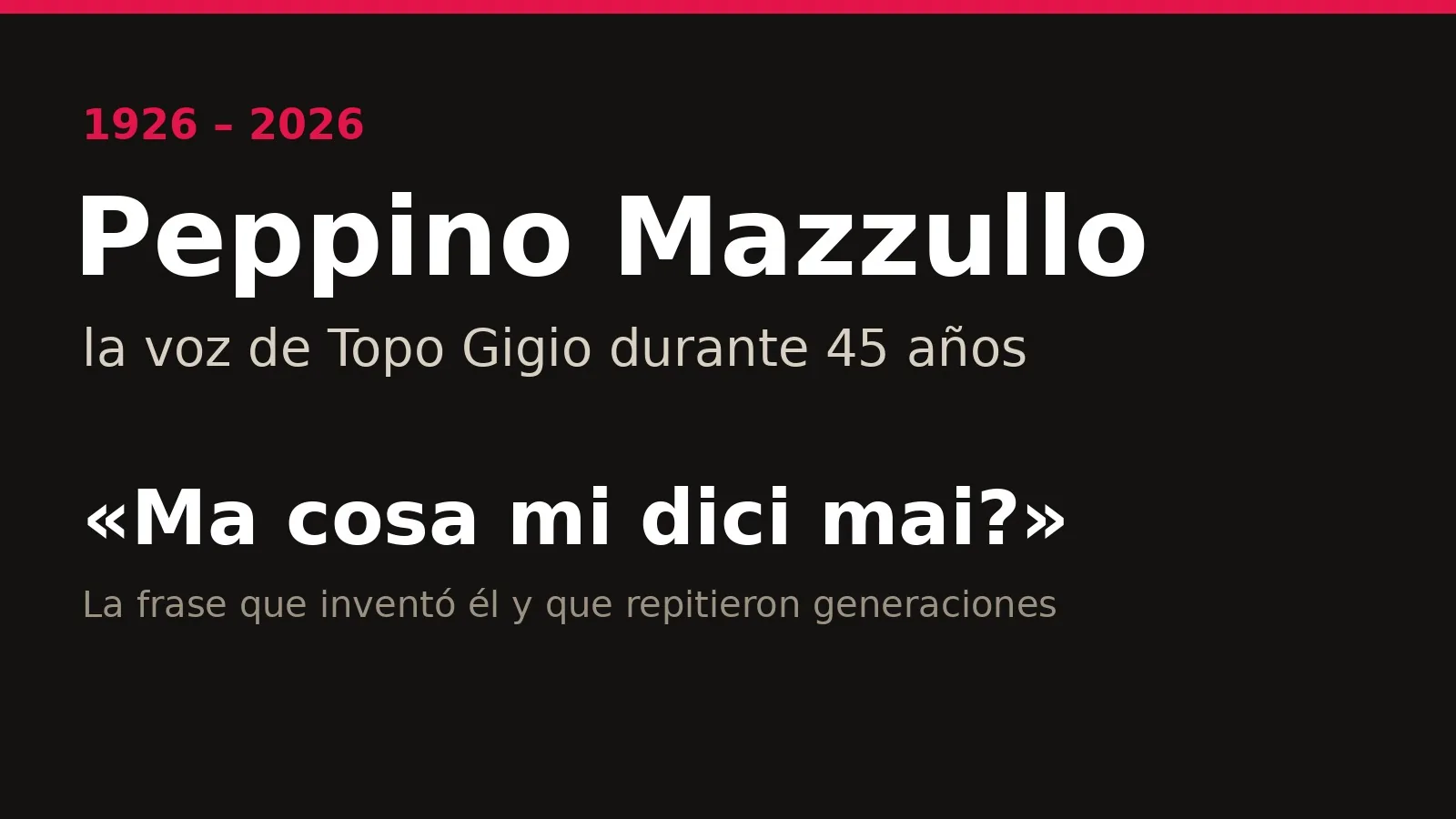 Muere a los 100 años la voz de Topo Gigio: la frase que se inventó él y que repitieron generaciones